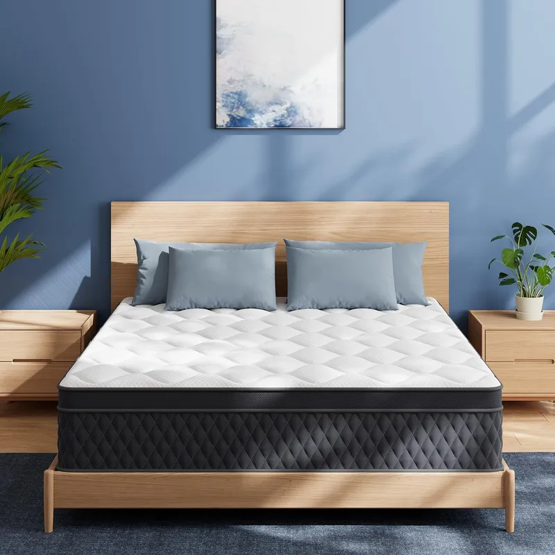 LDLON Queen Size Mattress, 10 Inch Memory Foam Hybrid Mattress